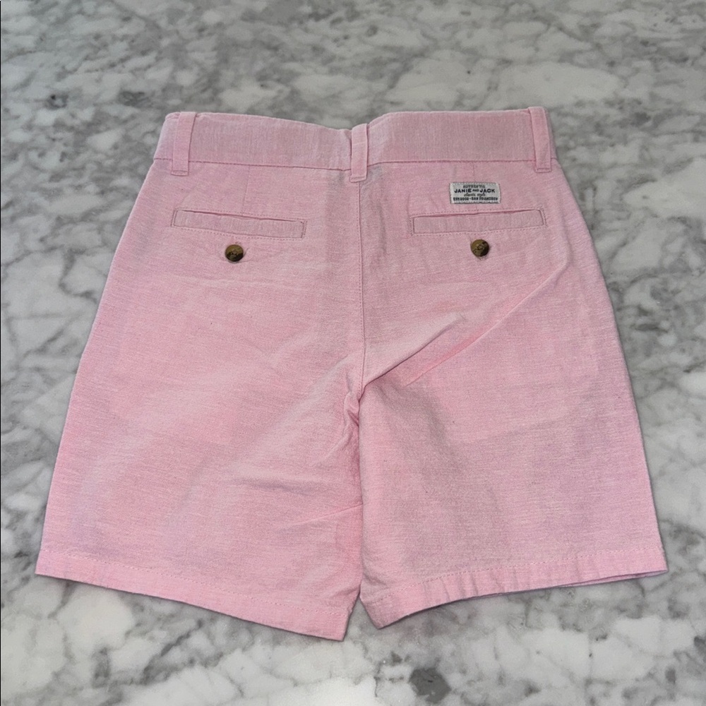 Janie & Jack Pink Linen Shorts 5Y - Picture 2 of 3